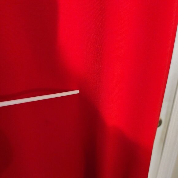 Red Oversized Tunic Top With Side Tie Detail By Salon Studio Size 3X - Picture 4 of 6